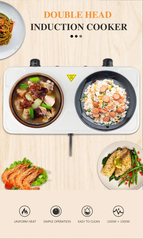 Double Electric Chula for Cooking – Shock Proof Electric Coil Stove