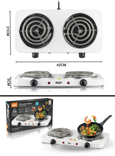 Double Electric Chula for Cooking – Shock Proof Electric Coil Stove