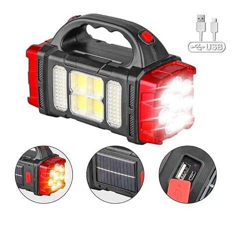 2-in-1 Solar Rechargeable LED Handy Light